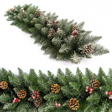 Girlanda premium jarabina/šiška/sneh 100 cm
