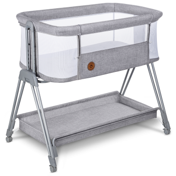 Cestovná postieľka LUNA GREY CONCRETE