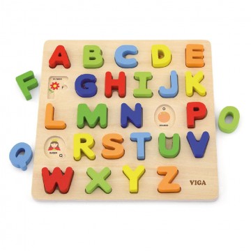 Detské vkladacie puzzle  Viga  Abeceda