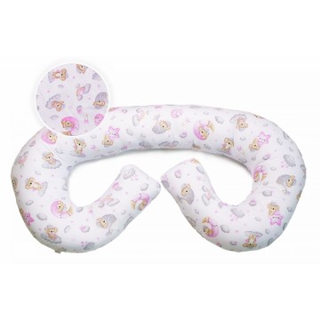 Dojčiace vankúš/relax. poduška MAXI, PES guličky Baby Nellys, Dreams Koala, ružový