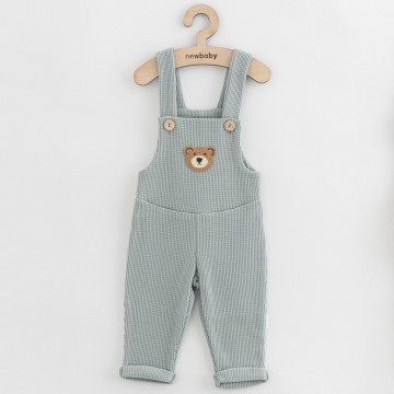 Dojčenské zahradníčky New Baby Luxury clothing Oliver sivé