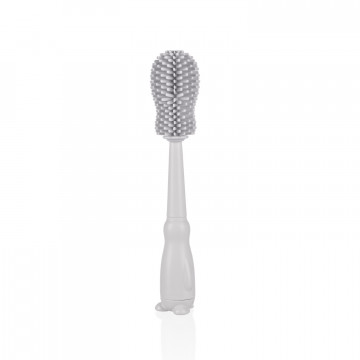 Silikónová kefka na detské fľaše 3v1, Light Grey