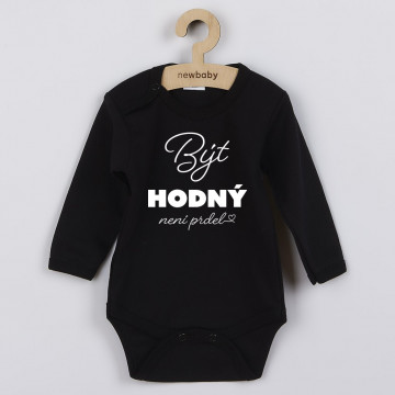 Detské body s potlačou New Baby Být hodný.....