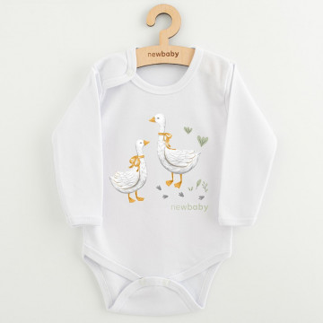 Detské body s potlačou New Baby Husičky
