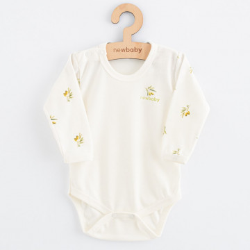 Dojčenské body s dlhým rukávom z organickej bavlny New Baby Olivy