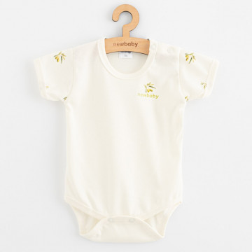 Dojčenské body s krátkym rukávom z organickej bavlny New Baby Olivy
