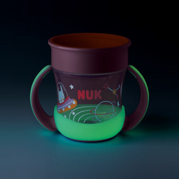 Detský hrnček Mini Magic NUK Cup Night 160 ml pink