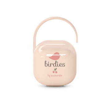 SUAVINEX l Krabička na cumlík BIRDIES - ružová