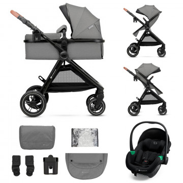 KINDERKRAFT Kočík kombinovaný 3v1 Esme Pro Moonlight Grey