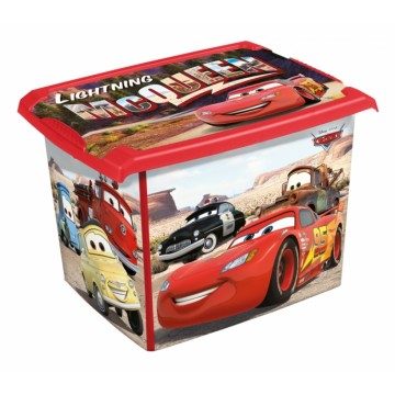 Keeeper Box na hračky Cars  20 l - červený