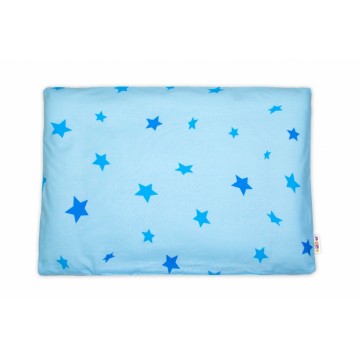 Baby Nellys Povlak na vankúšik Baby Stars, 40x60 cm - modrý