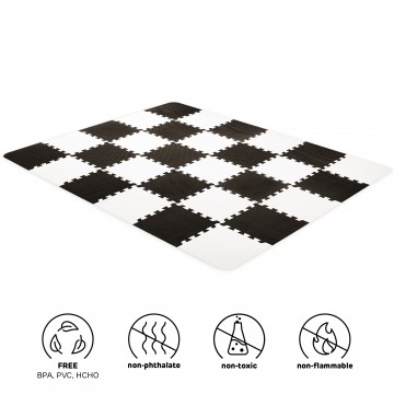 Podložka penová puzzle Luno 150x180 cm Black Kinderkraft 2020