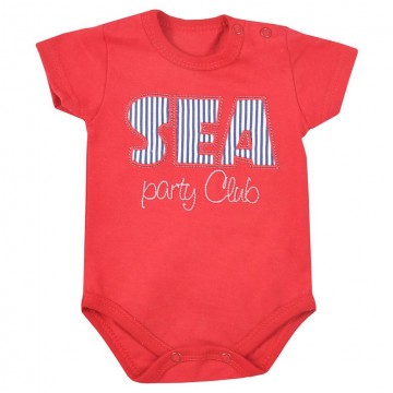 Dojčenské letné body Koala Sea Party červené