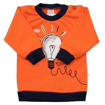 Dojčenské bavlnené tričko New Baby Happy Bulbs