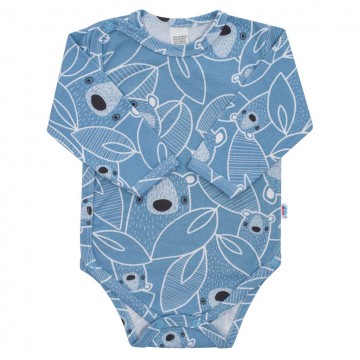 Dojčenské body celorozopínacie New Baby BuBu modré
