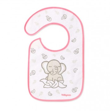 BABYONO Podbradník Froté, stredný, vodeodolný 6 m+ sloník