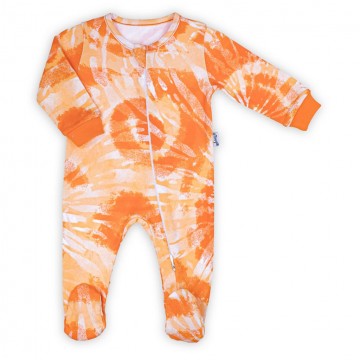 Dojčenský bavlnený overal Nicol Tomi oranžová